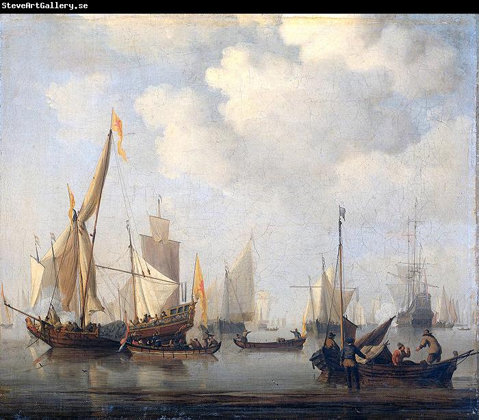 willem van de velde  the younger Ships in a calm